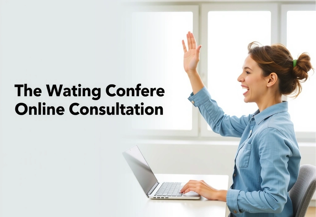 Osoba prowadząca wideokonferencję, symbolizująca konsultacje online